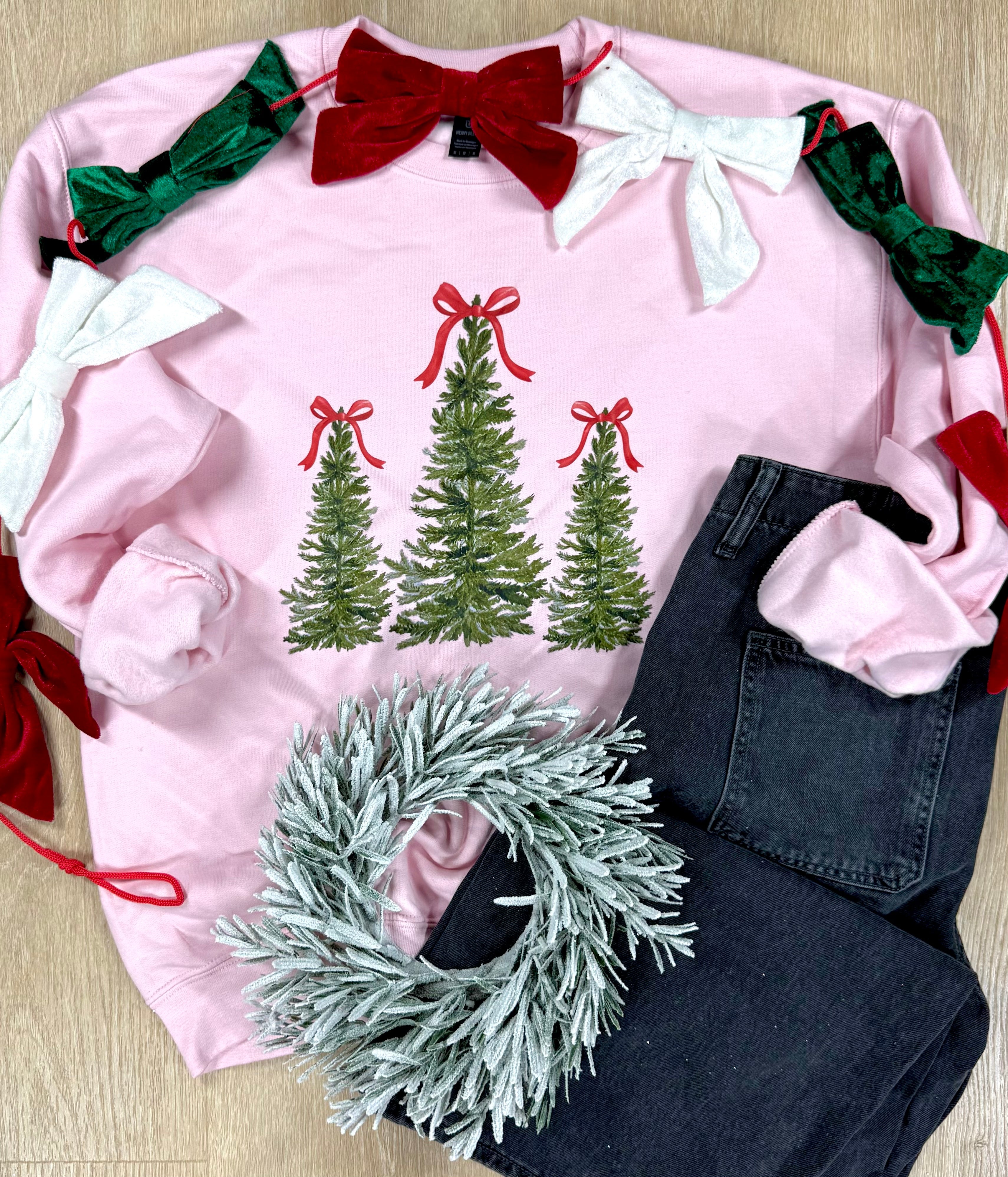 Pine Bow Graphic Tee or Sweatshirt